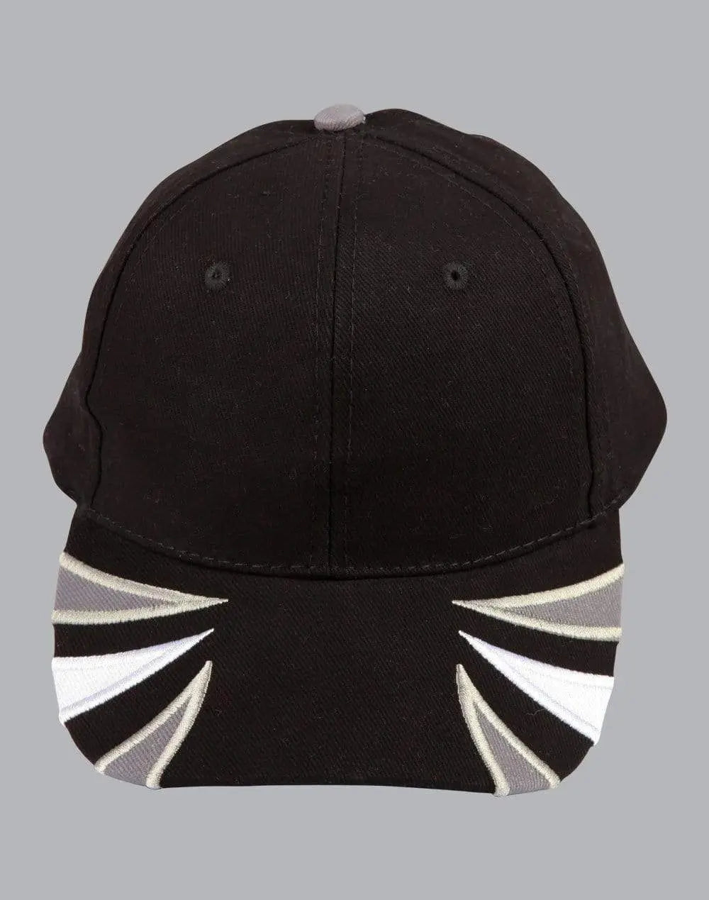 Bathurst Colours Cap Ch80 Active Wear Winning Spirit Black/White/Grey One size